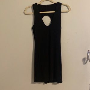 Riller & Fount Black Sleeveless Cutout Knit Dress - 0